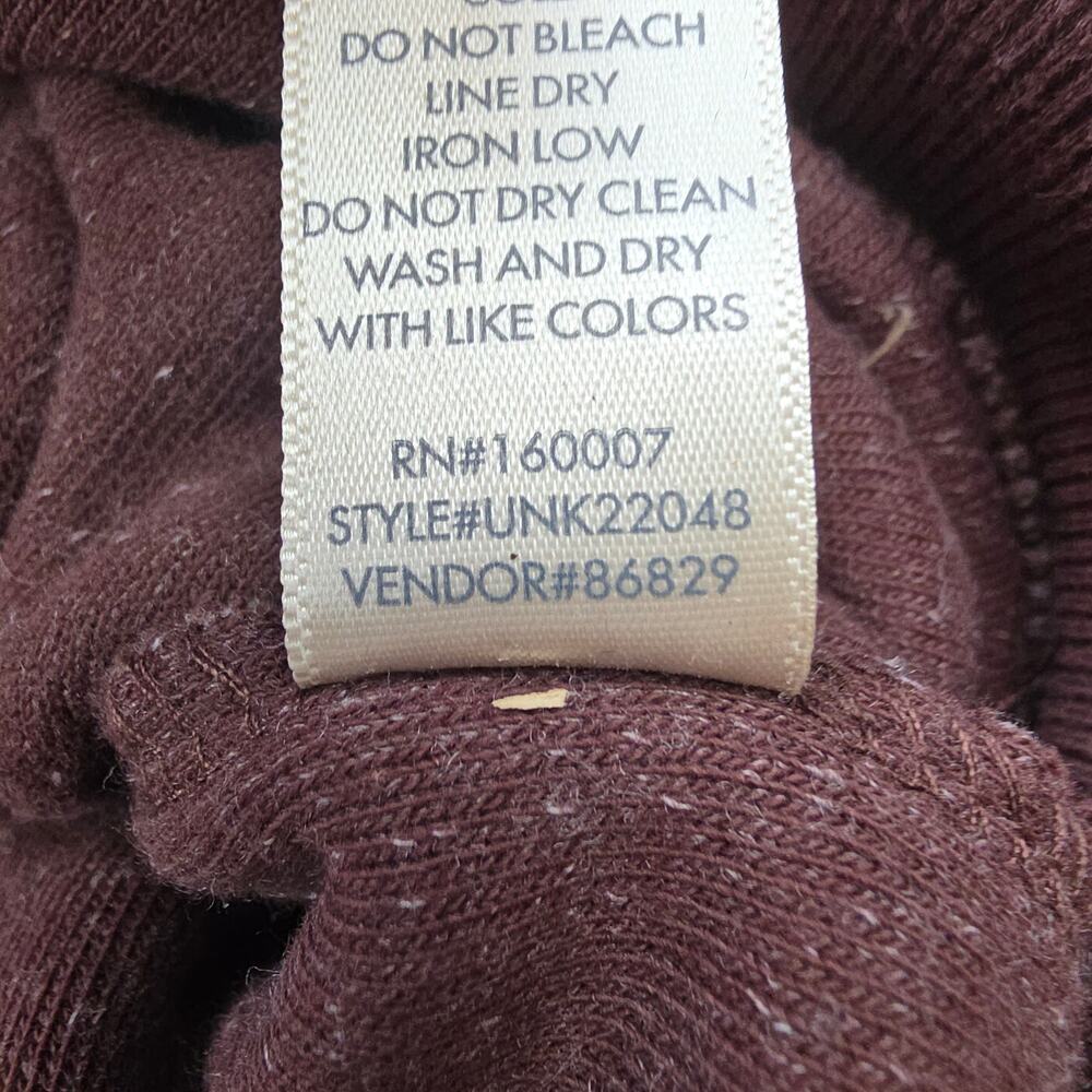 BKE Sherpa Quarter Zip Pullover Men XL Red Brown Colorblock Utility Fleece - Picture 10 of 11